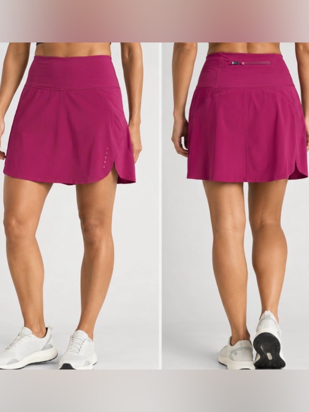 Athleta Run With It High Rise 16” Skort in Exotic Fuchsia